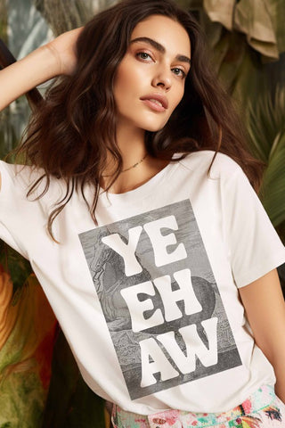 Yeehaw Horse Block Graphic Tee