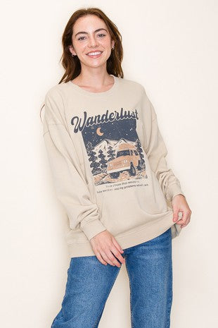 Wanderlust Graphic Sweatshirt