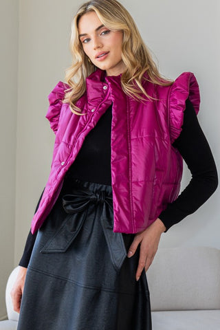 Magical Magenta Puffer Vest | JQ Clothing Co.