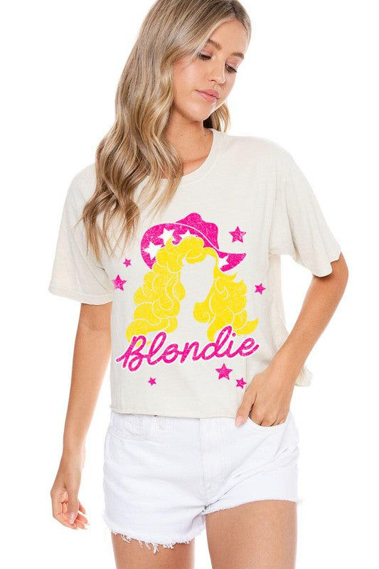 Blondie Cut Hem Graphic Tee | JQ Clothing Co.