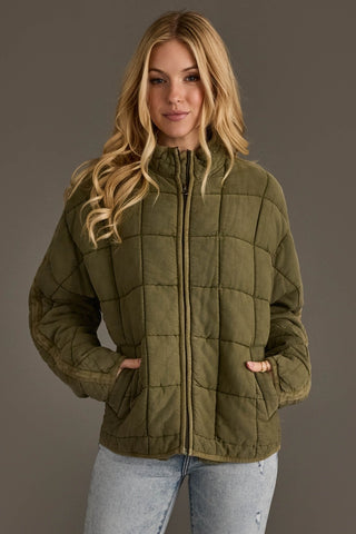 Cozy Soft Quilted Zip-Up Jacket
