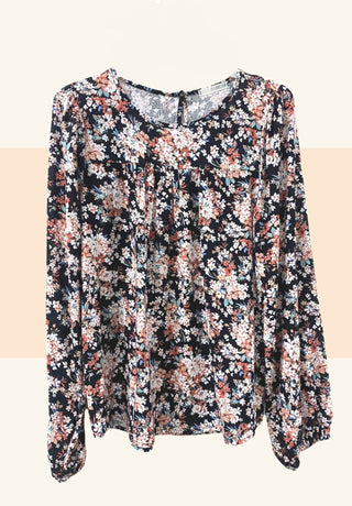 Wear Anywhere Floral LS Top | JQ Clothing Co.