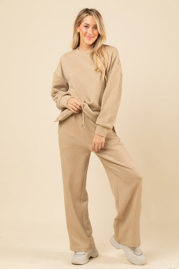 Quilted Double Knit Loungewear Set | JQ Clothing Co.