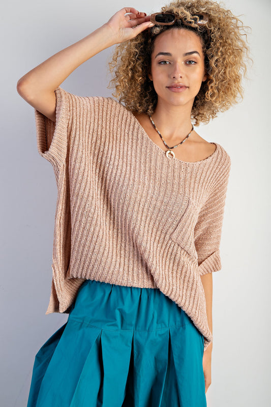 Boxy Knitted Sweater Top | JQ Clothing Co.