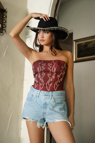 Beckee Embroidered Western Corset | JQ Clothing Co.