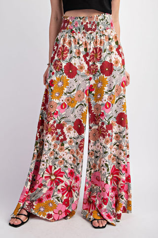 Floral Flare Wide Leg Pants | JQ Clothing Co.