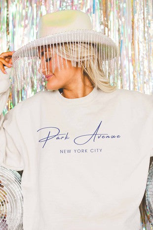 Park Avenue New York City Oversized Sweatshirt