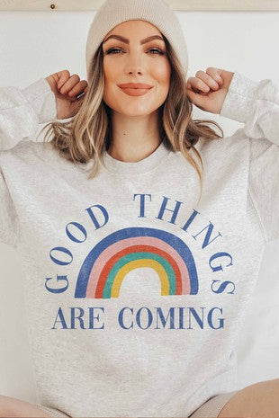 "Good Things Are Coming" oversized sweatshirt | JQ Clothing Co.