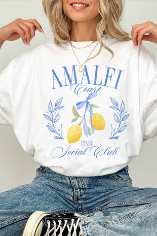 Amalfi Coast Social Club Oversized Graphic Tee