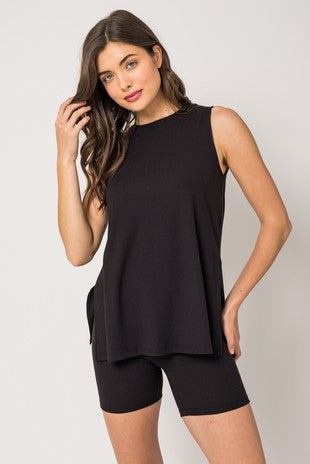 Sleeveless Side Slit Top | JQ Clothing Co.