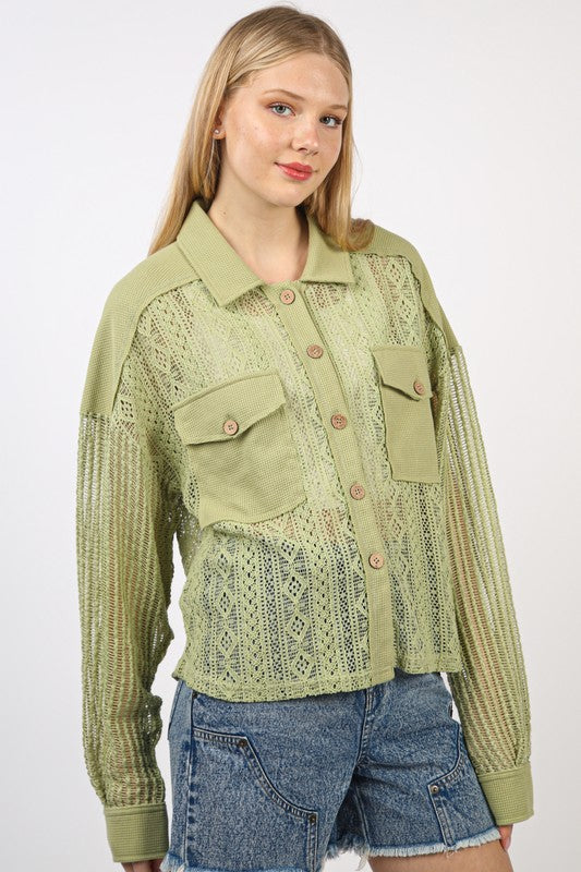 Oversized Lace Shacket | JQ Clothing Co.
