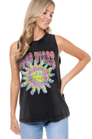 Good Vibes Sunshine Graphic Tank | JQ Clothing Co.