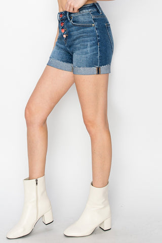 HR Button Down Turn Up Cuff Shorts