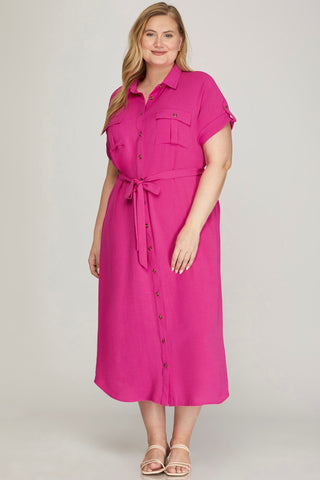 Effortless Drop Shoulder Curvy Dress