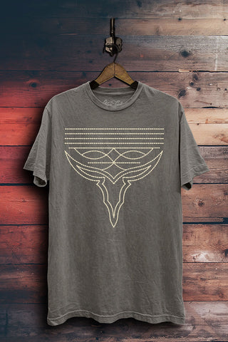 Western Boot Stitch Graphic Top | JQ Clothing Co.