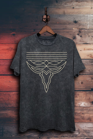 Western Boot Stitch Graphic Top | JQ Clothing Co.