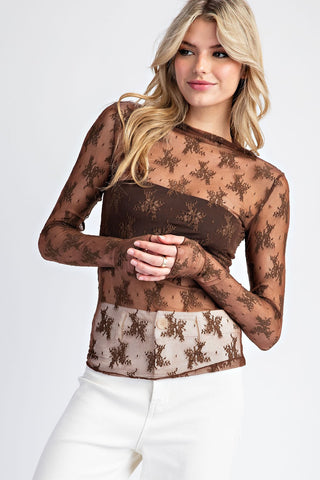 Lyric Lace Long Sleeve Top