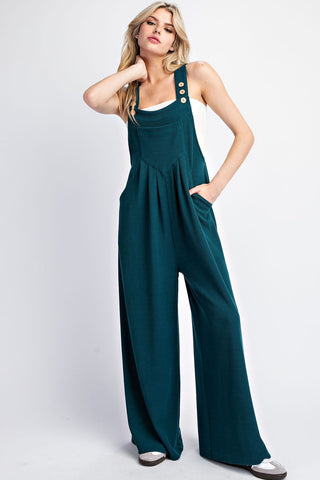 Hallie Hunter Green Sleeveless Jumpsuit | JQ Clothing Co.