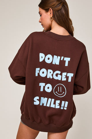 Don't Forget To Smile Sweatshirt | JQ Clothing Co.