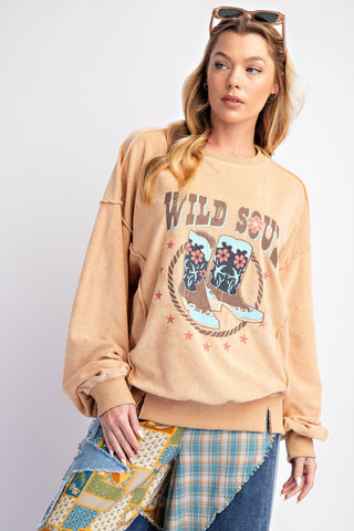 Wild Soul Towel Knit Pullover | JQ Clothing Co.