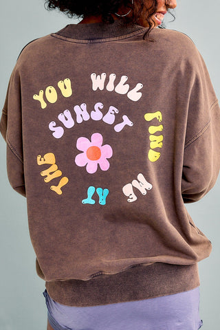 You Will Find Me At The Sunset Sweatshirt | JQ Clothing Co.