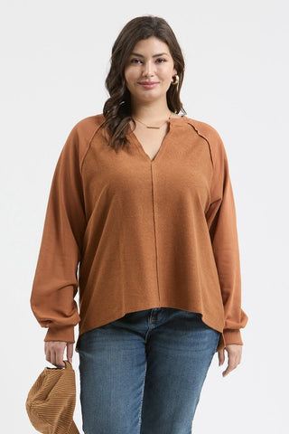 Curvy Relaxed Knit Top | JQ Clothing Co.