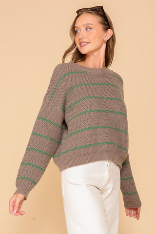 Embraceable Chic Striped Sweater | JQ Clothing Co.