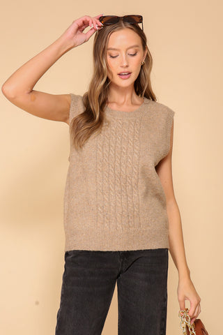 Timeless Taupe Twist Vest | JQ Clothing Co.