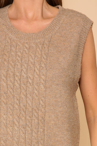 Timeless Taupe Twist Vest | JQ Clothing Co.