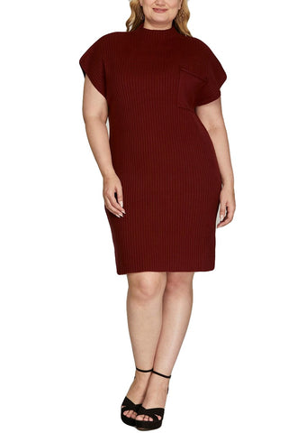 Wine Winning Curvy Sweater Dress | JQ Clothing Co.