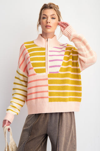 Multi Color Striped Sweater | JQ Clothing Co.