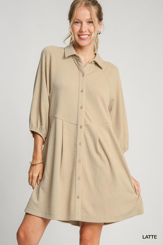 Lively Latte Textured Knit Dress | JQ Clothing Co.