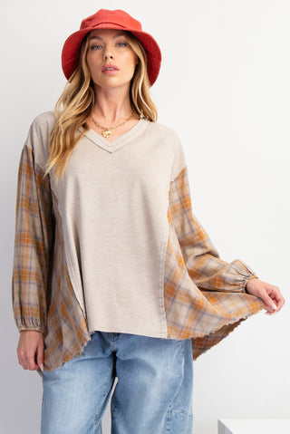 Washed Plaid Mix Jersey Runic | JQ Clothing Co.