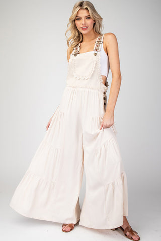 Laken Lace Trim Tiered Jumpsuit | JQ Clothing Co.