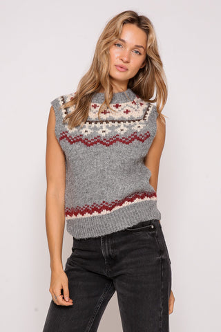 Fair Isle Nordic Pattern Sweater Vest | JQ Clothing Co.