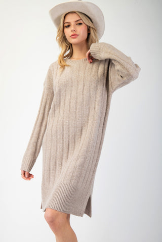 Kute Khaki Knit Midi Dress | JQ Clothing Co.