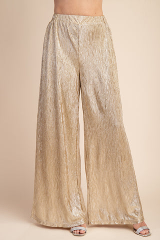 Gold and Gorgeous Lurex Pant Set | JQ Clothing Co.