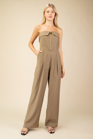 Bianca Zippered Wide Leg Jumpsuit | JQ Clothing Co.