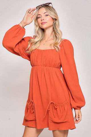 Pumpkin Patch Babydoll Dress | JQ Clothing Co.