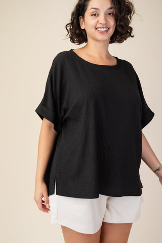 Curvy Dolman Sleeve Knit Top | JQ Clothing Co.