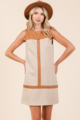 Suede Color Block Mini Dress | JQ Clothing Co.