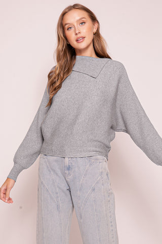 Asymmetrical Ribbed Knit Sweater | JQ Clothing Co.