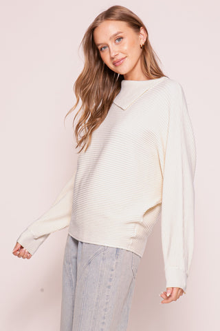 Asymmetrical Ribbed Knit Sweater | JQ Clothing Co.