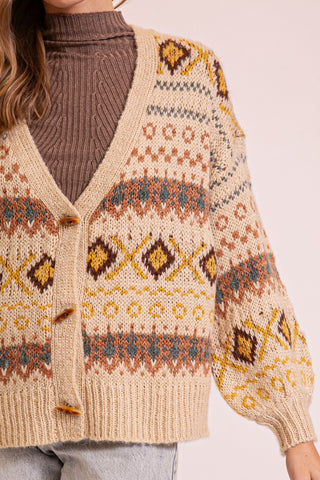 Intricate Patterned Knit Cardigan, | JQ Clothing Co.