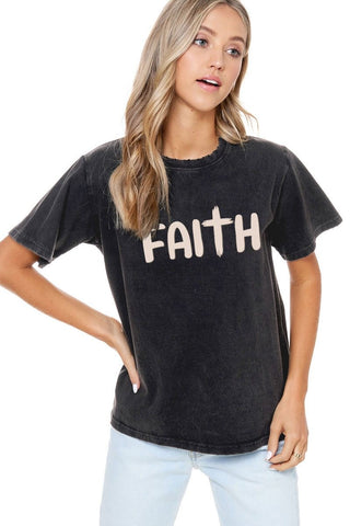 Puff Faith Graphic Min Wash Tee | JQ Clothing Co.