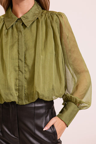 Bubble Hem Chiffon Shirt | JQ Clothing Co.