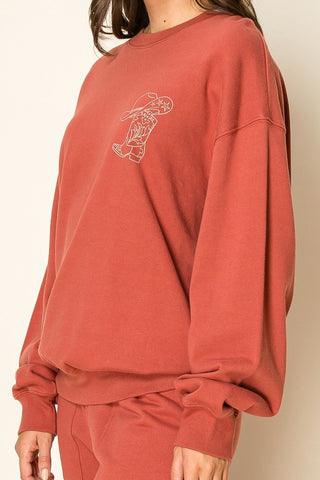 Cowboy Hat and Boot Sweatshirt | JQ Clothing Co.