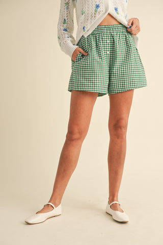 Gingham Check Woven Boxer Shorts