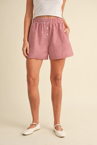 Gingham Check Woven Boxer Shorts