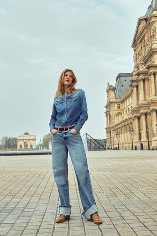 Kancan Wide Leg Jean